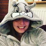Sometimes I hide in my bunny onesie to make myself feel better!