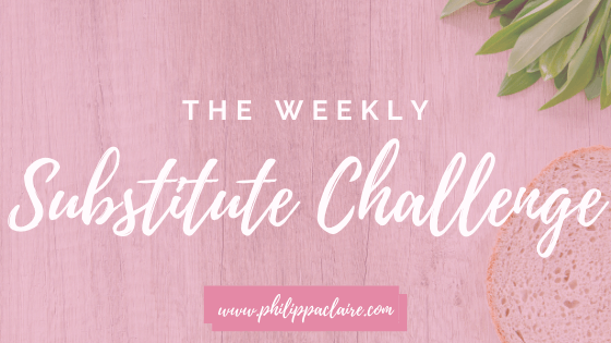 My weekly substitute challenge