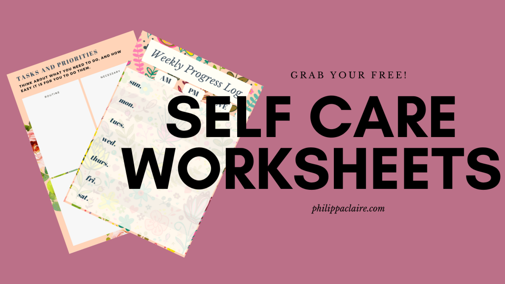 Self Care Worksheet Resources