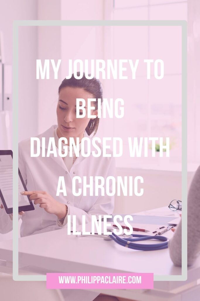 Pinterest Pin - my journey to being diagnosed with Myalgic Encephalomyelitis
