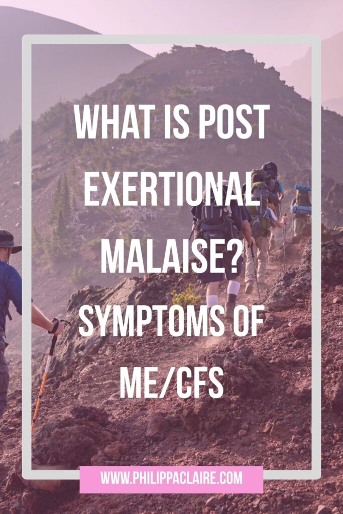 What is Post exertional malaise? Symptoms of ME/CFS Pinterst Pin